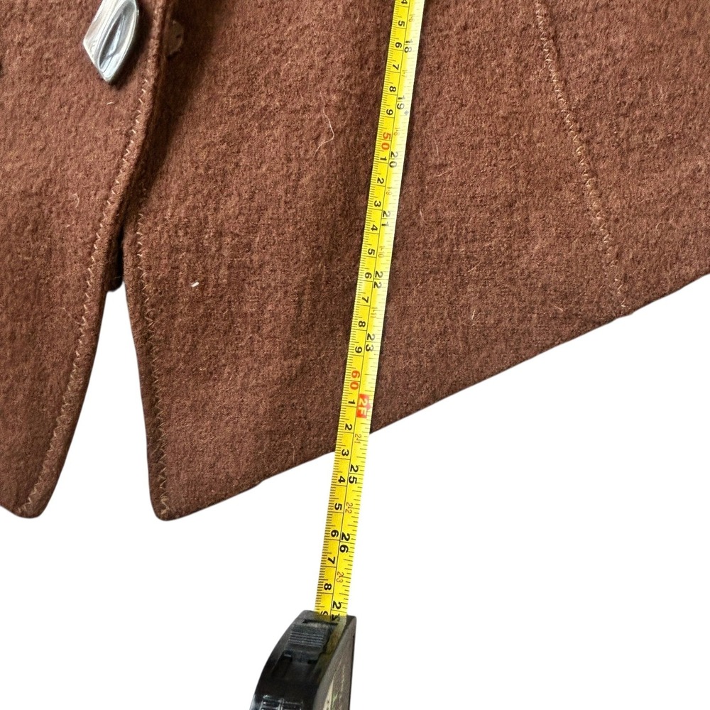 Carson Boiled Wool Jacket Brown Embroidered Art To Wear Coat Women's‎ M Canada - Picture 5 of 10